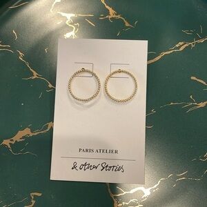 & Other Stories Gold Loop Earring